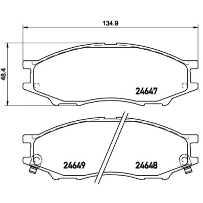 Afbeelding van Brembo Remblokset P 56 083