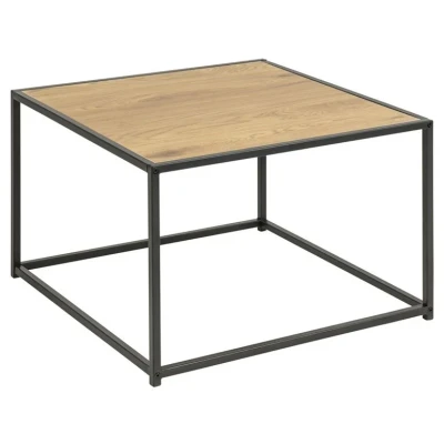 Afbeelding van Bijzettafel Sabro 60x60 cm met wild eiken blad