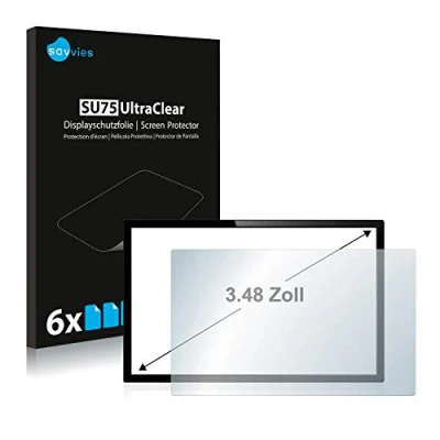 Afbeelding van Savvies Screenprotector voor Touch Panel PC&#039;s met 3.5 inch scherm [51.1 mm x 71.1 mm, 3:2] Folie Beschermfolie transparant (6 Stuks)