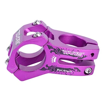 Afbeelding van stuurpen mountainbike 31 8 paars stuurwiel, 31,8 mm fietsstuur duurzame bergweg fiets stuur stangen van aluminiumlegering fietsstang stang (paars)