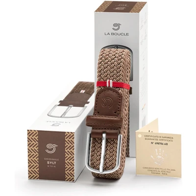 Afbeelding van La Boucle Heren Sylt Riem Bruin maat ONE SIZE