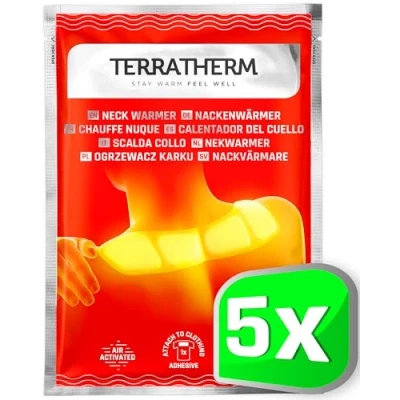 Afbeelding van Warmtepleister voor nek, schouder en hals 8 uur weldadige, diepe warmte, zelfverwarmende patches het nek schoudergebied nekwarmer lucht geactiveerd 5 stuks
