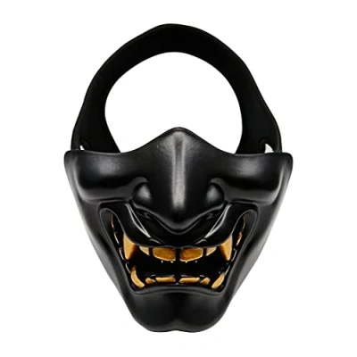 Afbeelding van NC Slecht demonenmonster Kabuki Samurai Prajna Ghost halfmasker, Halloween, airsoft halfmasker voor Cs War Game