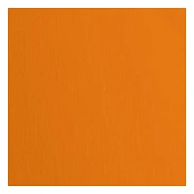 Afbeelding van Vaessen Creative Florence Cardstock papier, oranje, 216 gram/m², vierkant, 30,5 x cm, 20 stuks, textuur, voor scrapbooking, kaarten maken, ponsen en ander papierknutselwerk