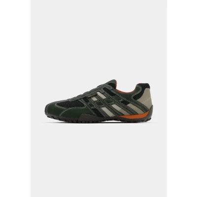 Afbeelding van Geox Snake Instappers, Heren, Maat: 41, Dark grey Leer en textiel