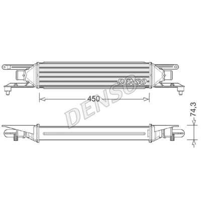Afbeelding van Denso Interkoeler DIT01007