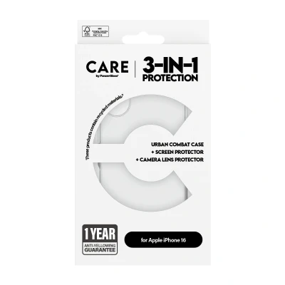 Afbeelding van PanzerGlass CARE by PG 3 in 1 Bundle iPhone16 6.1