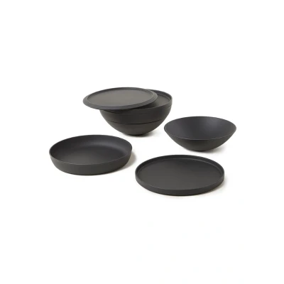 Afbeelding van Villeroy &amp; Boch Serviesset La Boule Zwart 7 Delig
