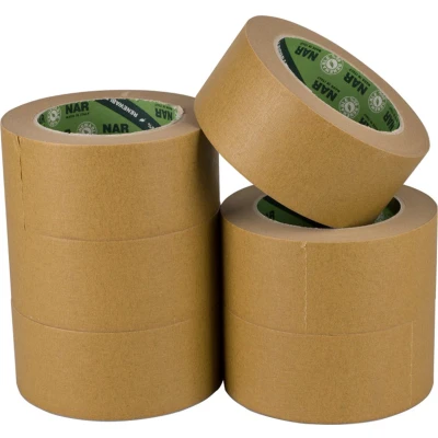 Afbeelding van Ecomask tape (nar) 50 mm x meter bruin 6 stuks