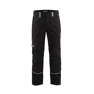 Afbeelding van Blaklader Vlamvertragende werkbroek 1561 1516 Zwart/Grijs C156