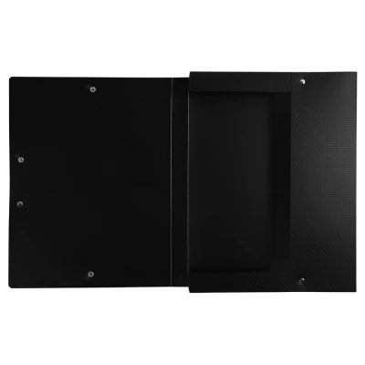 Afbeelding van Exacompta 59601E archiefdoos (rug 25 mm, PP, ondoorzichtig, elastiek, DIN A4) 1 stuk, zwart