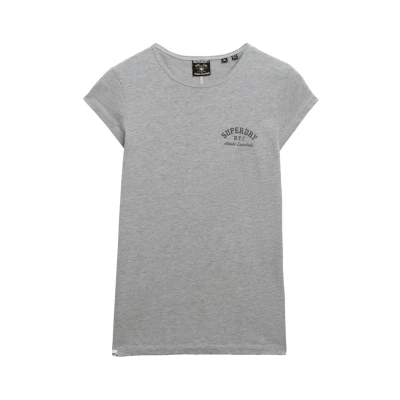 Afbeelding van Superdry Tshirt print, Dames, Maat: 38, Grey marl