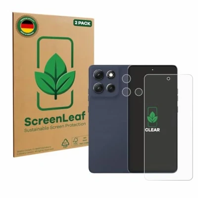 Afbeelding van ScreenLeaf Screenprotector voor Motorola Moto G86 Power (Voor+Camera) Duurzame schermbescherming Folie Beschermfolie transparant (2 Stuks)