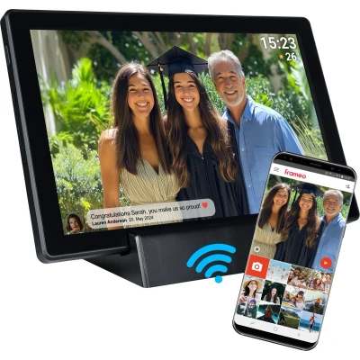 Afbeelding van Denver Digitale Fotolijst 10.1 inch Draadloos HD Frameo App Fotokader WiFi IPS Touchscreen 16GB PFF1070B