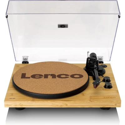 Afbeelding van Lenco LBT 335BA Platenspeler met Bluetooth®, uit bamboe vervaardigde behuizing en Ortofon 2M Red
