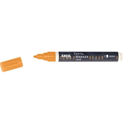 Afbeelding van Oranje textiel stift Javana Texi Max 2 4 mm kogelpunt Hoge kwaliteit marker op waterbasis, geschikt zowel licht als donker