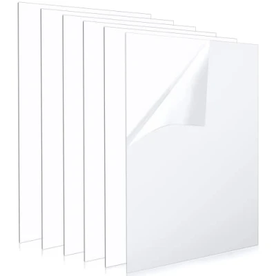 Afbeelding van MUKCHAP 6 STKS 3mm Clear Acryl Blad, 300 x 300mm Plastic Board Sheets, Vierkante Plexiglas Panel voor Borden, DIY Display Projecten, Craft