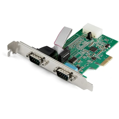 Afbeelding van StarTech.com 2 poorts PCI Express RS232 seriële adapterkaart 16950 UART
