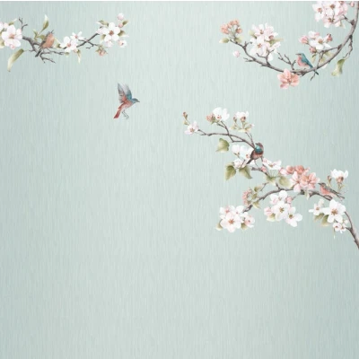 Afbeelding van Komar Vliesbehang Apple Bloom 250x250 cm (breedte x hoogte) (1 stuk)