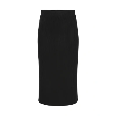 Afbeelding van Pieces Pckylie MIDI Skirt Kokerrok, Dames, Maat: Small, Black