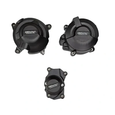 Afbeelding van Carters Motoren Motorfietsen Motor Guard Bescherming Covers Zwart Links Voor Aprilia TRIDENT 660 TIGER 2021 2023 Motorbeschermers Starterdeksel (Color : One set)