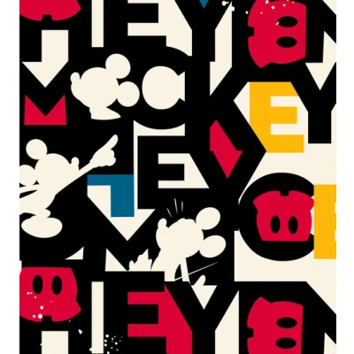 Afbeelding van Komar Vliesbehang Mickey Mixup 250x280 cm (breedte x hoogte)