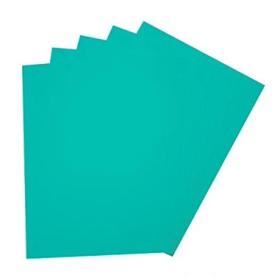 Afbeelding van folia 23554 schuimrubber, 5 vellen, 2 mm, ca. 29 x 40 cm, smaragdgroen ideaal voor diverse knutselwerken