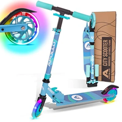 Afbeelding van Apollo Moonracer LED Step City Kinderscooter met Vering Inklapbare voor Kinderen Scooter vanaf 4 Jaar Sportieve Verstelbaar, Perfect als