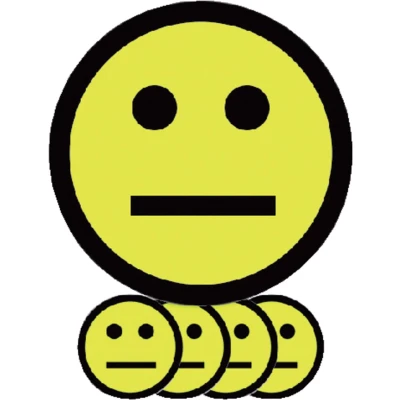 Afbeelding van Smit Visual Magneet smiley 25mm emotie neutraal geel