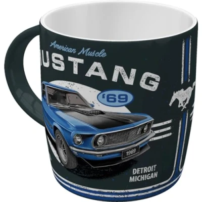 Afbeelding van Mok Ford Mustang 1969 Mach 1 Blauw
