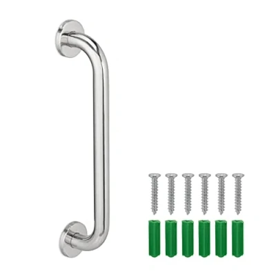 Afbeelding van Relaxdays handgreep douche rvs ouderen douchegreep zilver toiletgreep max 200 kg