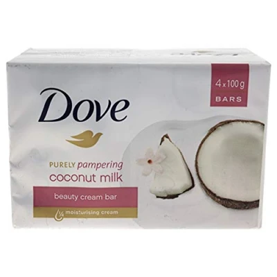 Afbeelding van Dove zeep 4 pack kokosnoot