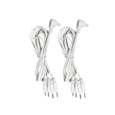 Afbeelding van TENS kabel elektrodendraad 2,35 mm elektrodenkabel apparaat vervangingskabel verbindingskabel voor eenheid fysiotherapie 2 stuks