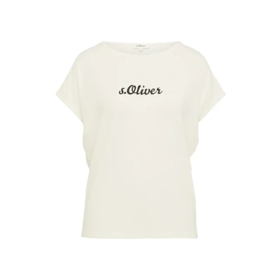 Afbeelding van s.Oliver Tshirt print, Dames, Maat: 42, Creme