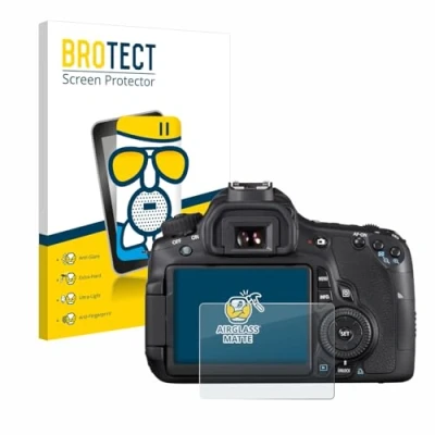 Afbeelding van BROTECT Screenprotector voor Canon EOS 60D Folie Beschermfolie Beschermglas matte
