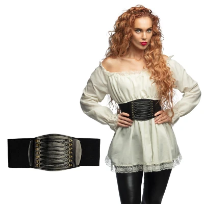 Afbeelding van Boland 81035 korset met stretch, maat M/L, voor carnavalskostuums, accessoires, accessoires carnaval of themafeest