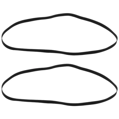 Afbeelding van Create idea 2Pcs Zwart Rubber Record Riem Voor Grammofoon Draaitafels Speler Draaitafel Fonograaf Vervanging 190Mm Gevouwen Lengte 5mm Breedte