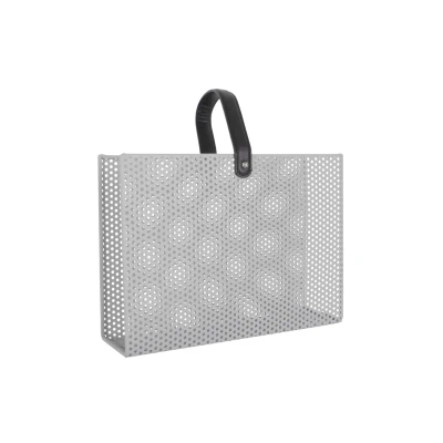 Afbeelding van Present Time Magazinehouder Perky Warmgrijs