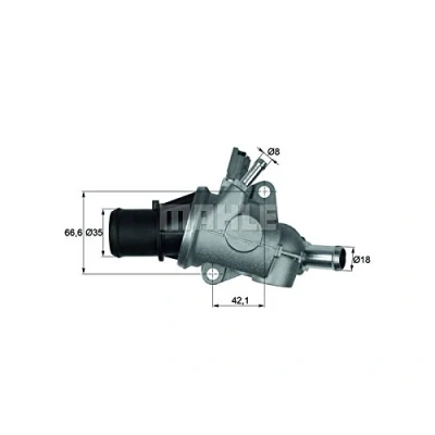 Afbeelding van MAHLE ORIGINAL TI 167 88 Thermostaat, koelvloeistof 88C ALFA ROMEO: 147 (937) 1.6 16V T.SPARK ECO, LPG 2001 2010