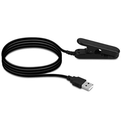 Afbeelding van kwmobile USB oplaadkabel compatibel met Polar V800 Kabel voor smartwatch zwart