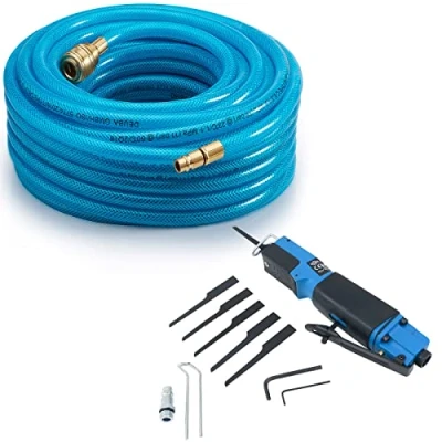 Afbeelding van Deuba Persluchtset Slang en Reciprozaag 20m 15 bar Blauw