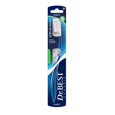 Afbeelding van Dr. Best Hoog diep tandenborstel, medium, voor een grondige reiniging tussen de tanden met gebogen borstelprofiel, 1 stuks.