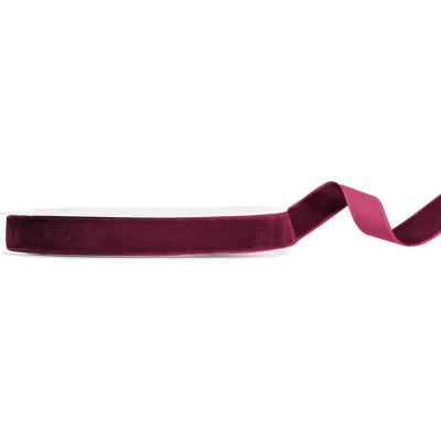 Afbeelding van Fluwelen decolint lila, 15mm breed rol 10 meter velours lint velvet