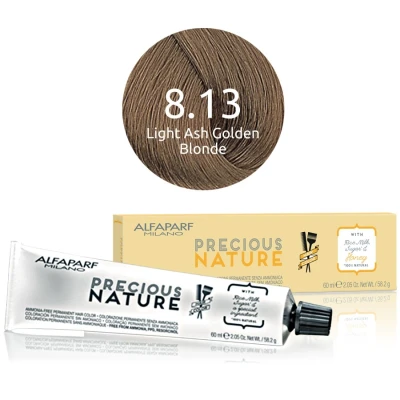 Afbeelding van Alfaparf Precious Nature Ammonia Free Permanent Hair Color 8.13 60 ml