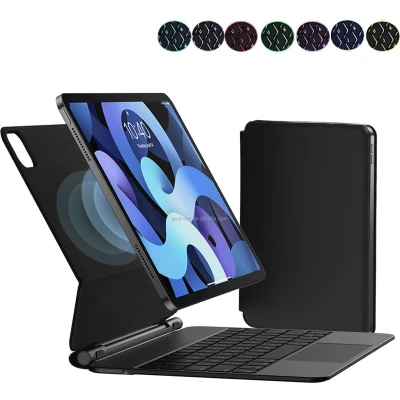 Afbeelding van Toetsenbord hoes geschikt voor Apple iPad Air 10.9 (2022/2020)/iPad Pro 11 (2022/2020) Bluetooth met Touchpad Zwart
