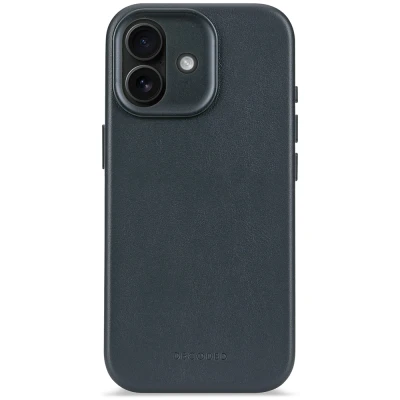 Afbeelding van DECODED Leren Hoesje Geschikt voor iPhone 17 Gemaakt van Premium ECCO Leer MagSafe Navy Blauw