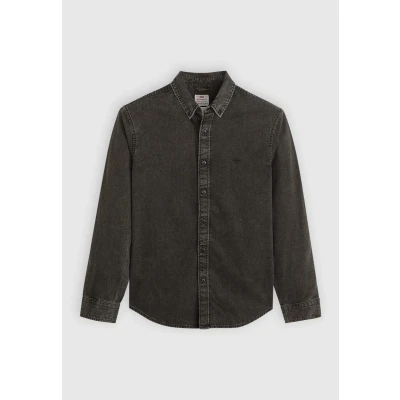 Afbeelding van Levi&#039;s Authentic Button DOWN Overhemd, Heren, Maat: Medium, Gizmo washed black