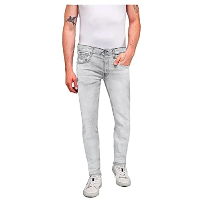 Afbeelding van Replay Heren Anbass Jeans, 095 Light Grey, 3036, 095, lichtgrijs, 30W x 36L