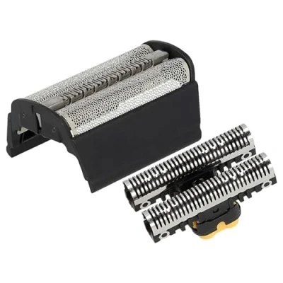 Afbeelding van vhbw Combi Pack scheeronderdeel compatibel met Braun Flex Integral 5311, 5312, 5314, 5315 elektrisch scheerapparaat, folie + messenblok, zwart