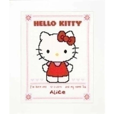Afbeelding van Vervaco geboortetegel Hello Kitty 0147578